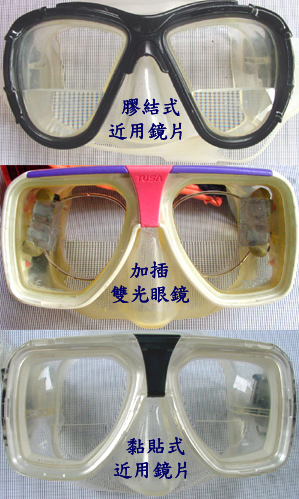 Masks with bifocals